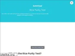 Sites similar to ricepuritytests.net