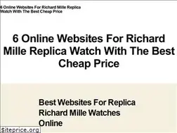 Sites similar to richardmillebubba.com