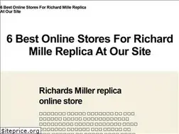 Sites similar to richardmillecase.com