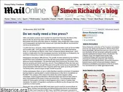 Sites similar to richardsblog.dailymail.co.uk