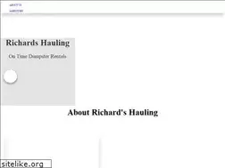Sites similar to richardshauling.com