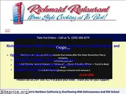Sites similar to richmaidrestaurant.com