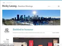 Sites similar to rickyleong.com