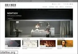 Sites similar to ricordi.com