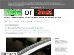 Sites similar to ride-or-pie.blogspot.com