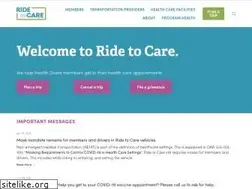 Sites similar to ridetocare.com
