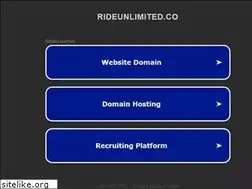 Sites similar to rideunlimited.co