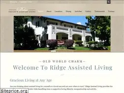 Sites similar to ridgeassistedliving.com