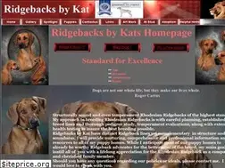 Sites similar to ridgebacksbykat.com