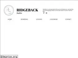 Sites similar to ridgebackstables.com