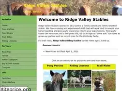 Sites similar to ridgevalleystables.com