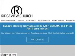 Sites similar to ridgeview.net