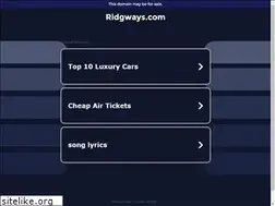 Sites similar to ridgways.com