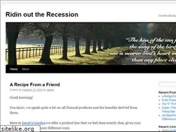 Sites similar to ridinouttherecession.com