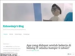 Sites similar to ridwanbejo.wordpress.com