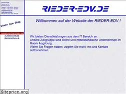 Sites similar to rieder-edv.de