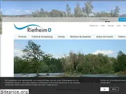 Sites similar to rietheim.ch