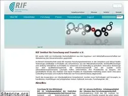 Sites similar to rif-ev.de