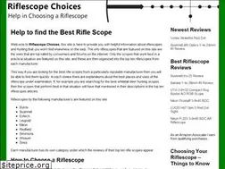 Sites similar to riflescopechoices.com