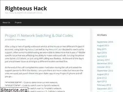 Sites similar to righteoushack.net