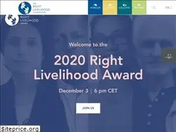 Sites similar to rightlivelihoodaward.org