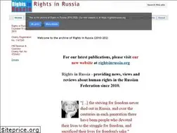 Sites similar to rightsinrussia.info