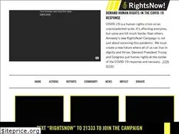 Sites similar to rightsnow.amnestyusa.org