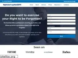 Sites similar to righttobeforgottengdpr.com