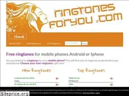Sites similar to ringtonesforyou.com