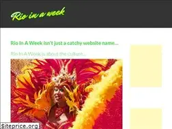 Sites similar to rioinaweek.com