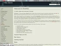 Sites similar to riseabove.wikidot.com