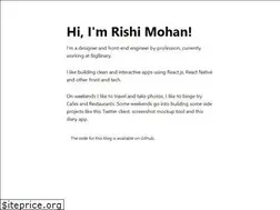 Sites similar to rishimohan.me
