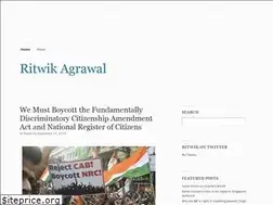 Sites similar to ritwikagrawal.com