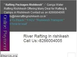 Sites similar to riverraftingrishikesh.co.in
