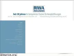 Sites similar to riwa-tore.de