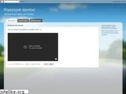 Sites similar to riyaziyyatdersleri.blogspot.com
