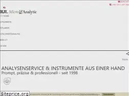 Sites similar to rjl-microanalytic.de