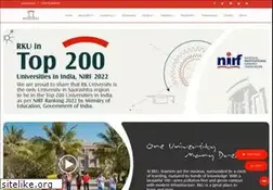Sites similar to rku.ac.in