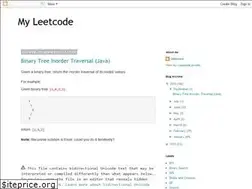 Sites similar to rleetcode.blogspot.com