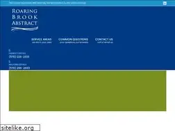 Sites similar to roaringbrookabstract.com