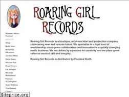 Sites similar to roaringgirlrecords.com