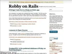 Sites similar to robbyonrails.com