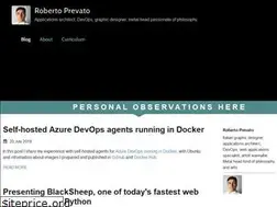 Sites similar to robertoprevato.github.io