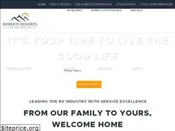 Sites similar to robertsresorts.com