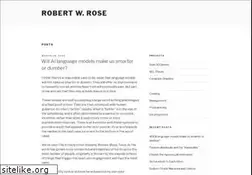 Sites similar to robertwrose.com