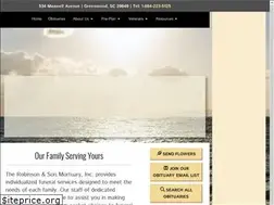 Sites similar to robinsonandsonmortuaryinc.com