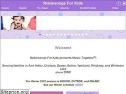 Sites similar to robinsongsforkids.com