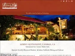 Sites similar to robinsrestaurant.com