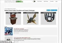 Sites similar to robloxcodes.io