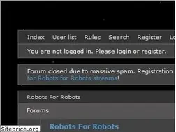 Sites similar to robotsforrobots.net